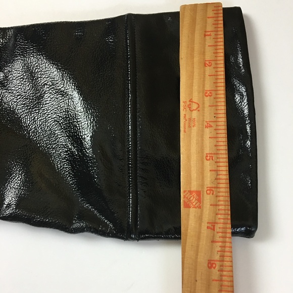 MARNI Made In Italy Designer Patent Leather Knee Boots In Black Size 41 (US11) - Picture 13 of 14